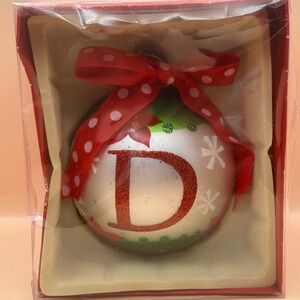 Festive Red and Green Holiday Ornament